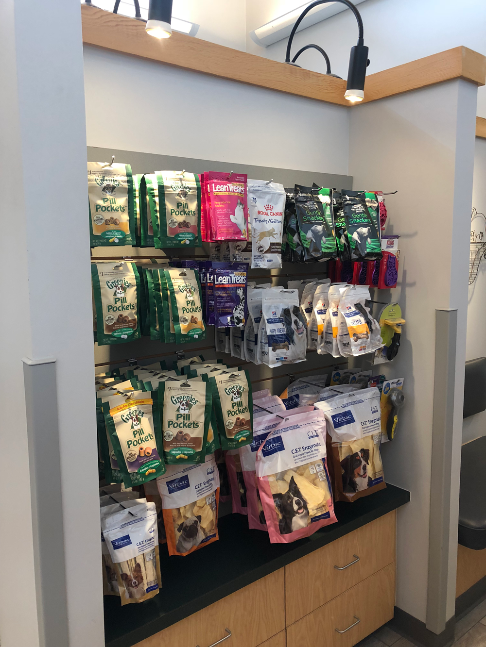 Shopping - We have a variety of appropriate treats for your pets dietary needs.